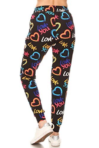 Image of Leggings Depot Premium Jogger Women's Popular Print High Waist Track Pants(S-XL)
