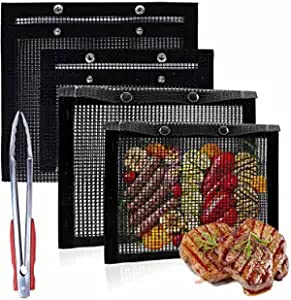 Pochettes à barbecue antiadhésives WSHA grand sac de cuisson réutilisable pour four et extérieur