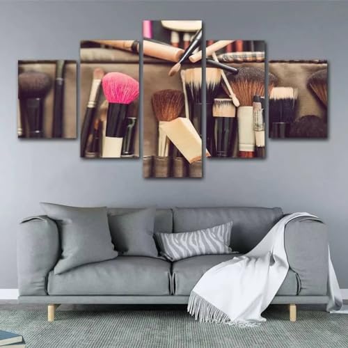 Affiche decoration murale poster mural maquillage beaute salon 5 parties