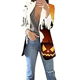 QHDDP FaschingskostüMe Buttinette KostüMe Glitzer Blazer Piratin Schminken Ausgefallene Blazer Damen Belvitesse Long PäRchen KostüM Radweste Damen Vintage Jacke Damen Funktionsjacke(5 Beige,3XL)