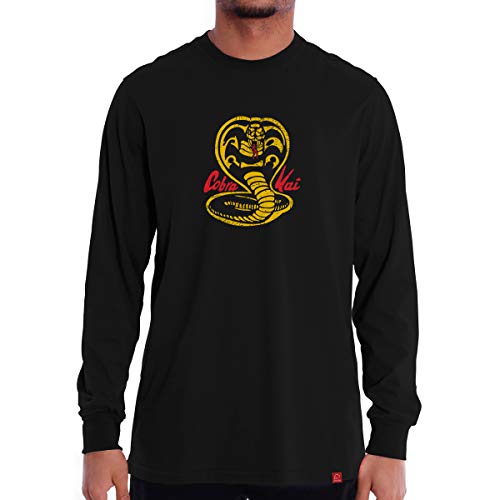 Camiseta Cobra Kai Série Karatê Kid Camisa Manga Longa G
