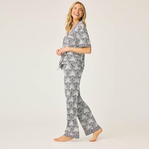 PJ Salvage Women's Shady Beach Dreams Collection Notch Collar Pj Set3