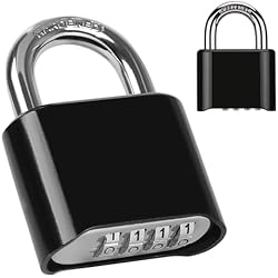 Consigna Maletas Xnourney Candado de combinación, candado código de 4 dígitos, cerradura digital, candado código casillero, candado de maleta, garaje, trastero, escuela, consigna para equipaje, candado casillero