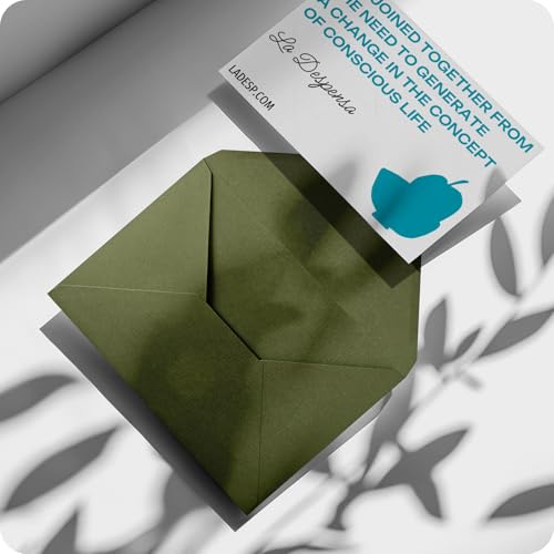 Miniatura 6 de Netuno 20 Sobres Grandes De Color Caqui Texturizado C5 162 X 229 Mm 140g Solapa En Pico Engomada Sobres Elegantes Para Tarjetas De Felicitación Invitaciones Bodas A5 Carta Empresa Folleto Menú
