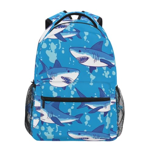Cartable étudiant requins bleus pour protéger votre ordinateur