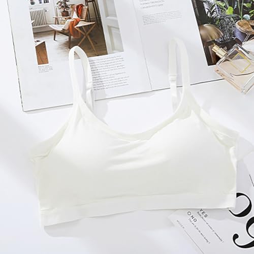 BILIKEYU Training Bras for Girls 10 to 18 Years Sports Soft Cotton Padded Bra with Adjustable Straps3