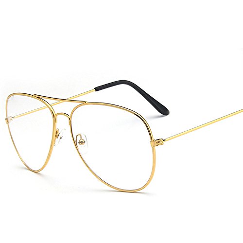 Occhiali con lenti trasparenti modello vintage