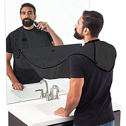 Confidence Beard Apron For Boys And Men Perfect Hair Cather For Salon And Home Use (Black) 4