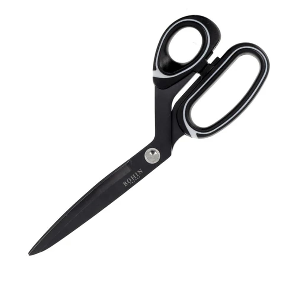 BOHIN France - BOHIN France Stainless Steel Titanium Coated (26cm) Professional Sewing Scissors with Ergonomic Handles - 1 Piece