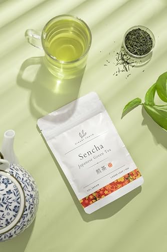 Image of Hikari Tokyo Uji Sencha Green Tea Loose Leaf | Premium Japanese Green Tea | Grown in Uji Kyoto |100% Pure and Authentic | Loose Leaf (50 g)