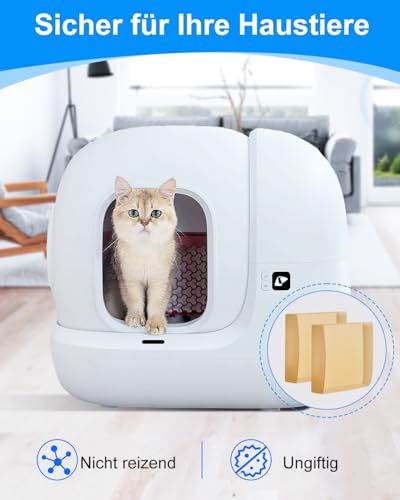Haliya 4 Stück N50 Geruchsvernichter für Pura Max Selbstreinigende Katzentoilette,für Pura Max 2 Katzentoilette Geruchsbeseitiger, für Purobot Max Pro Automatische Katzentoilette