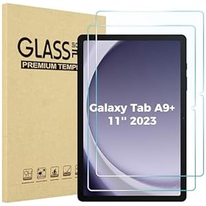 ProCase 2 Stück Schutzfolie für Samsung Galaxy Tab A9+ /A9 Plus 11 Zoll 2023 (SM-X210), 9H Gehärtetes Glas Displayschutz Screen Protector für 11" Galaxy Tab A9 Plus/A9+, Schutzglas für Tab A9 Plus/A9+