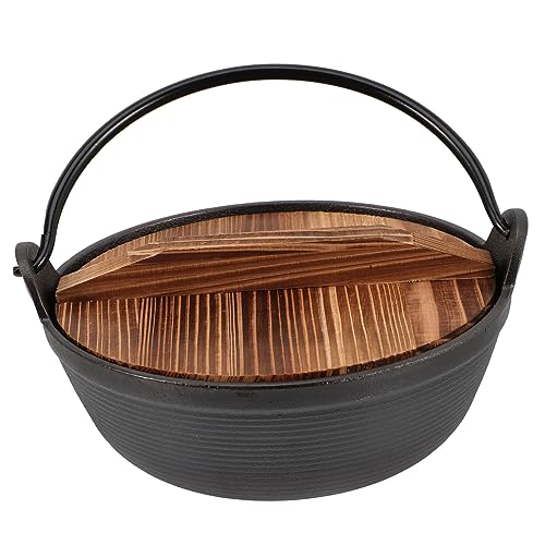 Luxshiny Cast Iron Chicken Rice Pot for Outdoor/Home