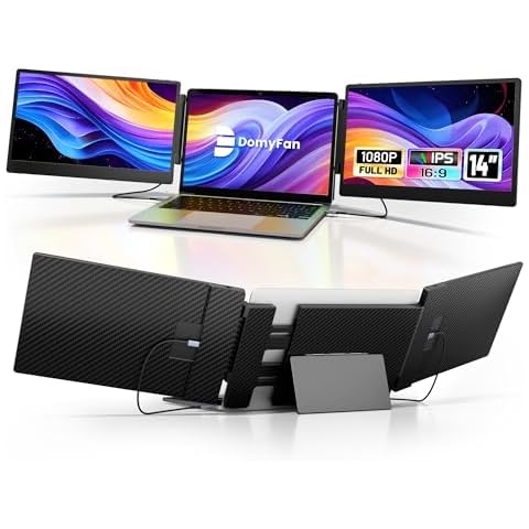 domyfan 14" FHD Portable Laptop Monitor Cover