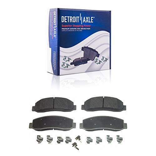 Image of Detroit Axle - 4WD Front Disc Brake Rotors Brake Pads + Right Brake Caliper