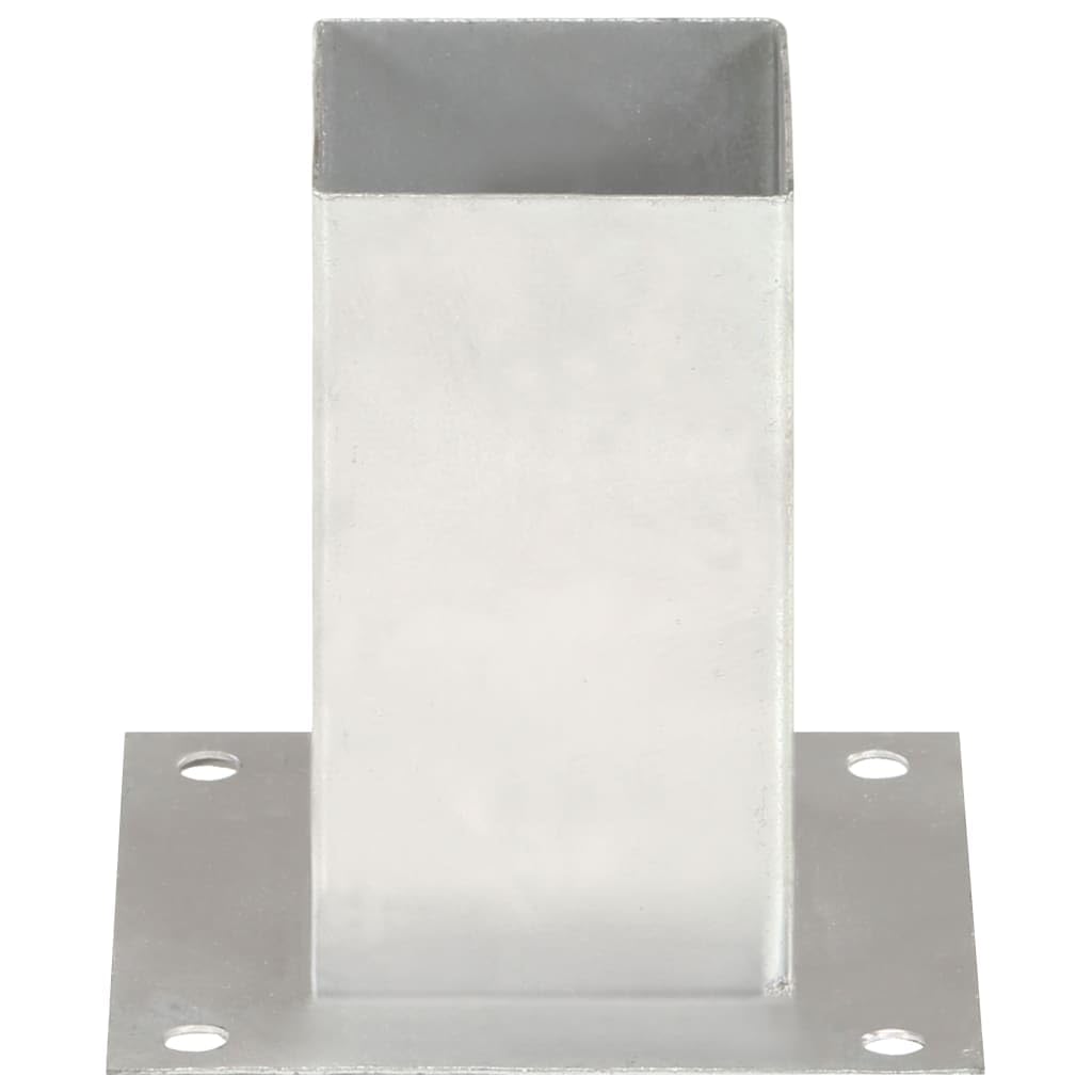 vidaXL 4X Anclajes para Postes Picas Punta Lanza Bases Soporte Jardín Patio al Aire Libre Estacas Exterior Valla Cerca Separador Metal Galvanizado 81 mm