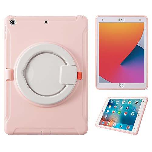 iPad 10.2インチ (2019 第7世代 / 2020 第8世代 / 2021 第9世代) 対応 10.2 インチ ケース アイパッドケース 保護カバー ペン収納付き スタンド機能 キッズ iPadケース 1個入り ピンク apple A2197 A