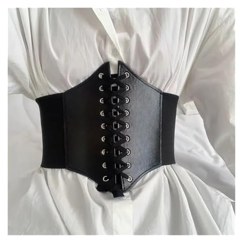Corset Belt Corset Wide Belts Faux Leather Girdle Belt for Women Elastic Tight High Waist for Daily Wear2