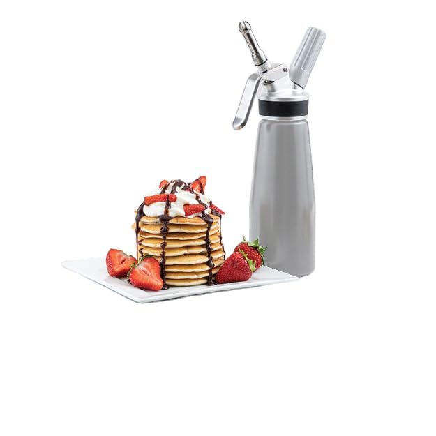 Kezzled-Whipped Cream Dispenser Leak-Free Whip Cream Maker Canister with 3 Decorating Nozzles, Cream Whipper 500ml