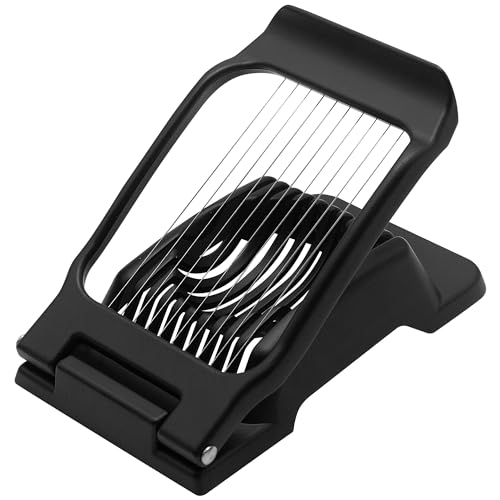 Egg Slicer, Heavy Duty Metal Egg Slicer Cutter for Boiled Eggs Di...