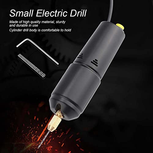 Mini Rotary Tool Kit - DC 5V USB Cable, Multi-Function, 3 Drill Bits, 1.95m USB Cable, Black - Image 4