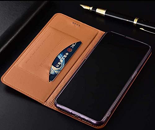 Étui en cuir iPhone SE 2 coque à clapet élégante et robuste couleur café