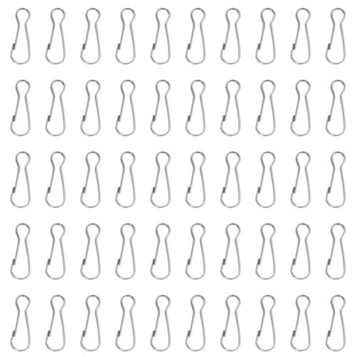 Mini Skater Small 304 Stainless Steel Sping Hooks Rust-Proof Lanyard Snap Clip Hooks for ID Badge Holder Lanyards Key Chain DIY Crafts (50, 25mm/1Inch) image 5