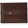 Tommy Hilfiger Men’s Genuine Leather Passcase Wallet with Multiple Card Slots