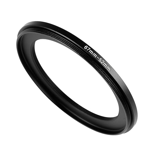 Image of 67-52mm Step-Up Ring Adapter, 67mm to 52mm Step Up Filter Ring for 67mm Lens Install 52mm ND CPL UV Camera Lens Filter(67mm-52mm)