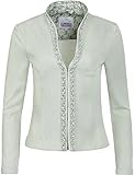 MarJo Glorious Collection Trachtenjacke Nele | Blazer für Damen | Strukturstoff Jacke salbeigrün Gr 38