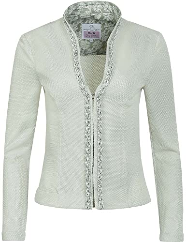 MarJo Glorious Collection Trachtenjacke Nele | Blazer für Damen | Strukturstoff Jacke salbeigrün Gr 40 Cover