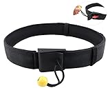 Sup Leash Taillengürtel, Schnellverschluss, Paddelbrett, Taillenleinen, Gürtel, 50 mm, Standard, Erwachsene, verstellbarer QR-Sicherheitsgurt, Verwendung mit Knöchelleine, Schwarz