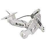 Motorcycle License Plate Holder for Kawasaki KLR 650 1987-2024, Adjustable License Plate Bracket with Light, Fender Eliminator Kit, Tail Tidy License Plate Frame Mount, E Gray