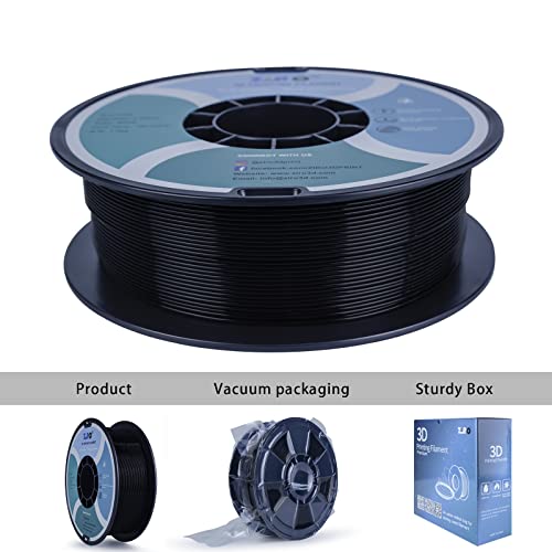 Image of ZIRO PLA Filament 1.75mm,3D Printer Filament PLA PRO Basic Color Series 1.75MM Total 4KG(8.8lbs), Dimensional Accuracy + /- 0.03mm,Black(1KG X 4 Spools Pack) | Fit for Most FDM 3D Printer, 1.75mm 1KG Spool, Dimensional Accuracy + /-0.03mm, Colorful PLA FilamenT