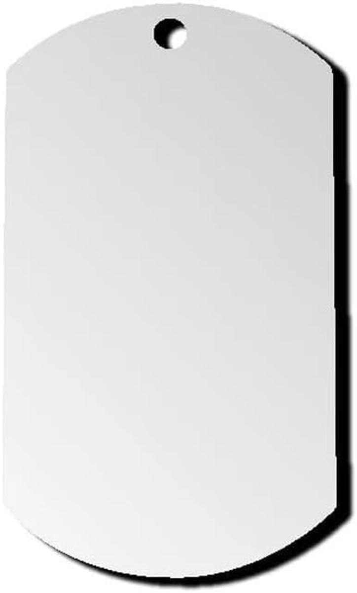 Lot de 20 médailles d'identification de chien personnalisées en acier inoxydable, pendentif vierge en acier inoxydable, nom d'animal de compagnie gravé personnalisé, numéro de téléphone, plaque signa