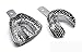 Dental Impression Perforated Upper and Lower Autoclavable Large Trays Premium Instruments