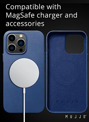 Mujjo Leather Phone Case, Fits iPhone 14 Pro Max, MagSafe Compatible, Premium European Leather - Image 3