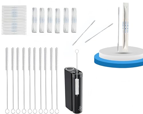 Glo �N���[�j���O �L�b�g�ɂ́AGlo Hyper X2 ����� X2 Air �ƌ݊���������A���M�^�o�R���̒���I�ȃ����e�i���X�Ɏg�p�ł���Ȗ_ 60 �{�ƃN���[�j���O �u���V (���� 11 cm) 10 �{���܂܂�Ă��܂�