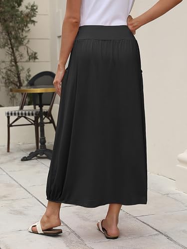 ANRABESS Women's Maxi Skirt Summer Trendy High Waisted Boho Flowy Long Skirts 2026 Spring Fashion Beach Vacation Clothes - Image 5