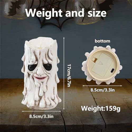 Image of Halloween Flameless Candles Lamp Fake Candles with LED Flickering Electric Candle Home Tabletop Decor