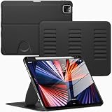 VIKESI Case for iPad Pro 11 Inch 4th / 3rd / 2nd / 1st Generation 2022/2021/2020/2018,Multiple Angles Stand Cover,Soft Back,Pencil Holder,and Auto Sleep/Wake,Black
