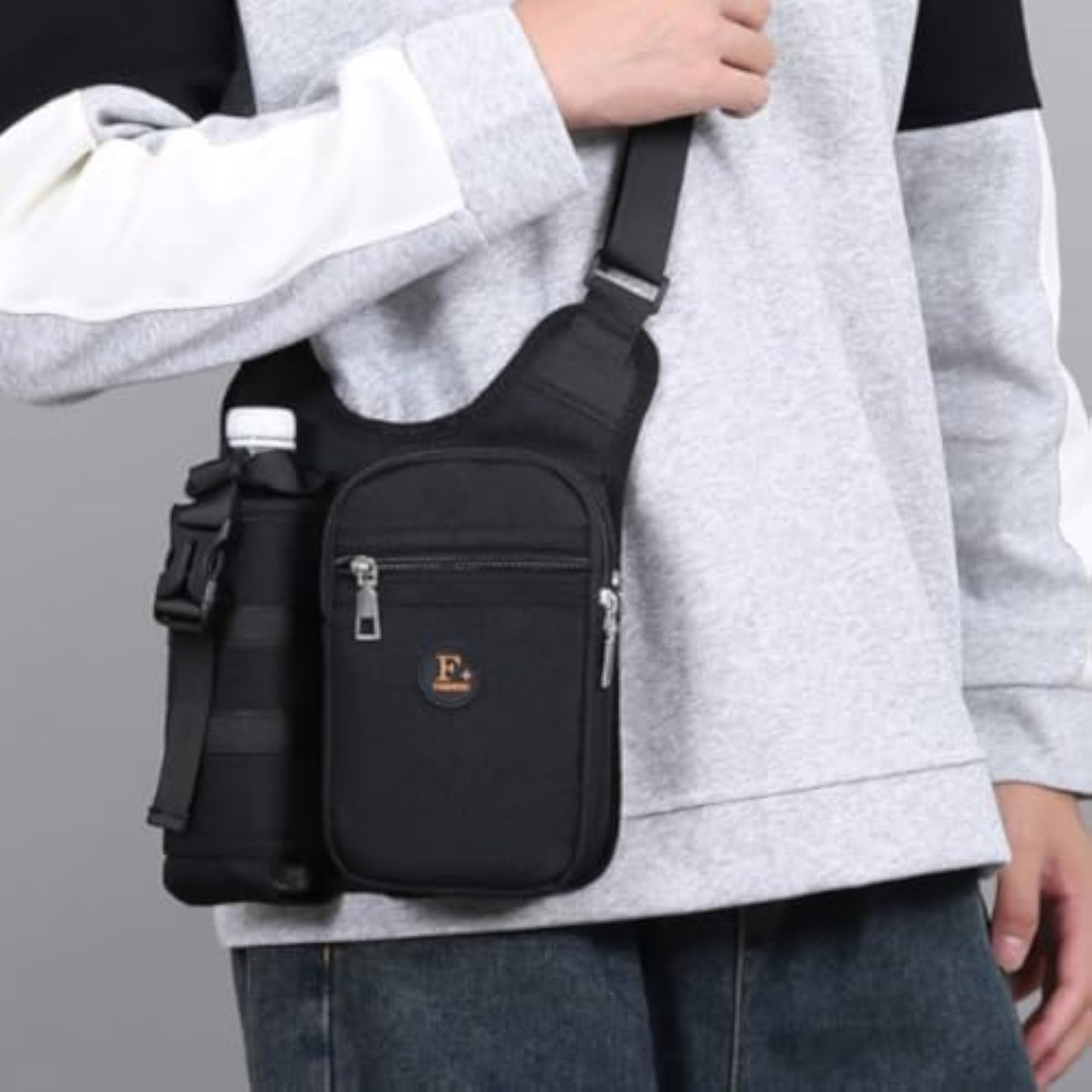 Hands-Unrestricted Crossbody Shoulder Bag for Travelers