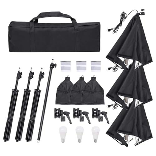 Kit studio photo pour éliminer les ombres sur vos vidéos avec éclairage LED 23W