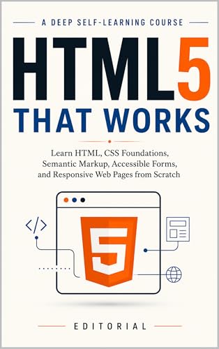 HTML5 That Works: Learn HTML, CSS Foundations, Semantic Markup, Accessible Forms, and Responsive Web Pages from Scratch