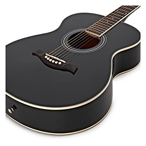 Gear4music SA10 Guitare Acoustique Folk Adulte Debutant Noir - Les Beatles, Paul McCartney, John Lennon, RIngo Starr, George Harrison Gear4music SA10 Guitare Acoustique Folk Adulte Debutant Noir – Image 4
