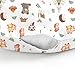 ZoUbqchY Camping Animals Baby Nursing Pillow Covers for Boy Girl Bear Deer Raccoon Squirrel Bunny Hedgehog Owl Nursery Pillowcase for Breastfeeding Pillows Wildlife Soft Stretchy Slipcovers