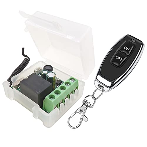 DieseRC Interruptor de mando a distancia Inalámbrico 433MHz 220V 230V 240V Receptor de Relé de...