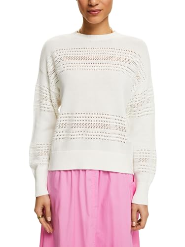 ESPRIT 034ee1i306 Suéter, 110/Off White, M para Mujer