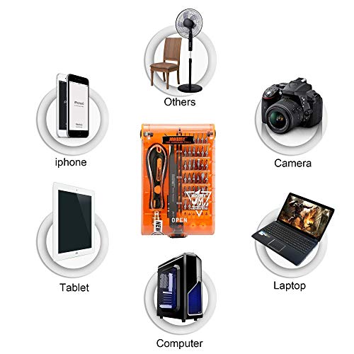 Screwdriver Set 43 In 1 Precision Screwdriver Kit Jakemy Magnetic Replaceable Bits Repair Tool Kit Opening Tool And Tweezer For Iphone Cellphone Pc Electronics #TOP5