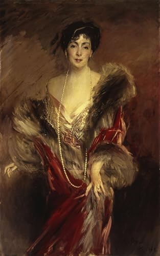 Tableaux peinture sur toile portrait Josefina A De Errazuriz 60x90cm